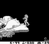 une photo d'Ã©cran de Metroid II - Return of Samus sur Nintendo Game Boy